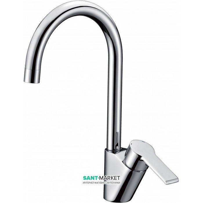 Смеситель для кухни Koller Pool Kvadro Arc  однорычажный хром KA0500