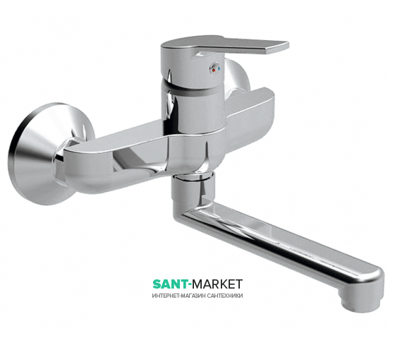 Смеситель для ванной Koller Pool Kvadro однорычажный хром KR0700