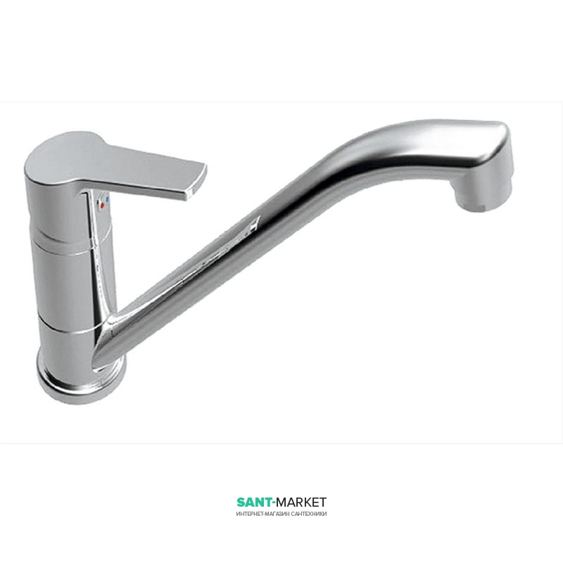 Смеситель для кухни Koller Pool Kvadro однорычажный латунь хром KR0900