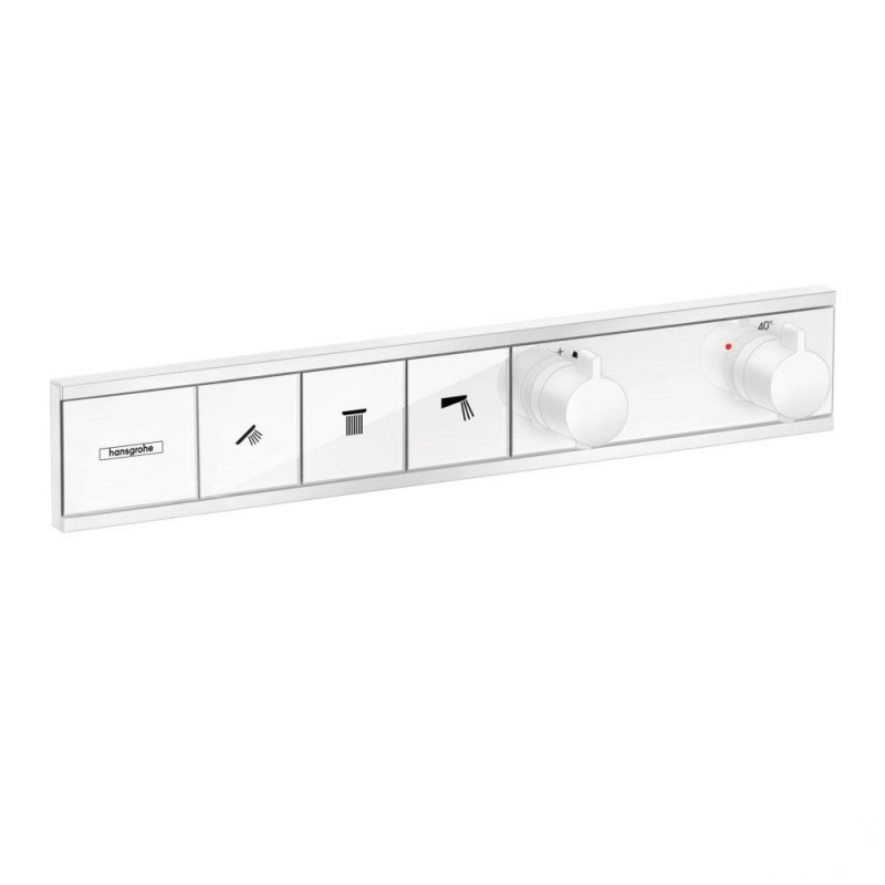 Термостат для скрытого монтажа на 3 функции Hansgrohe RainSelect белый матовый 15381700