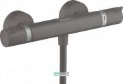 Смеситель для душа Hansgrohe Ecostat Comfort внешнего монтажа двухвентильный черный хром шлифованный 13116340