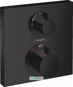 Термостат для скрытого монтажа на 2 функции Hansgrohe Ecostat Square черный матовый 15714670