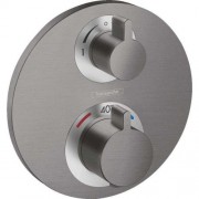 Термостат для скрытого монтажа с запорным/переключающим вентилем Hansgrohe Ecostat S белый матовый 15758700