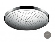 Верхний душ Hansgrohe Croma 280 Air 1jet EcoSmart круглый металл черный хром шлифованный 26221340