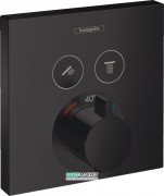 Термостат для скрытого монтажа на 2 функции Hansgrohe ShowerSelect черный матовый 15763670