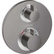 Термостат для скрытого монтажа с запорным/переключающим вентилем Hansgrohe Ecostat S белый матовый 15758700