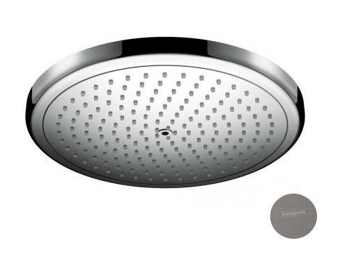 Верхний душ Hansgrohe Croma 280 Air 1jet EcoSmart круглый металл черный хром шлифованный 26221340