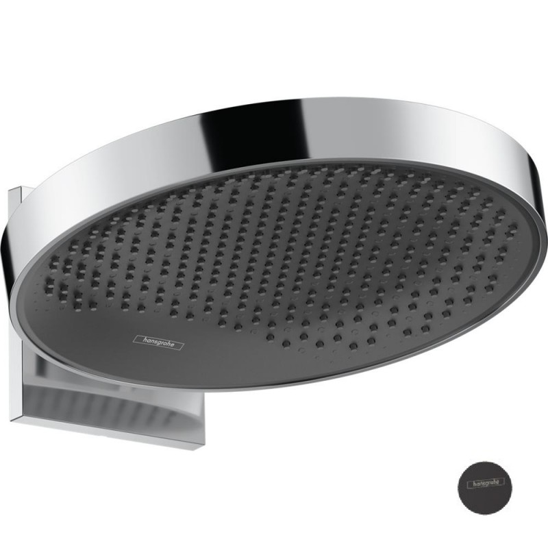 Верхній душ Hansgrohe Rainfinity 360 1jet з настінним кріпленням чорний матовий / графіт 26230670