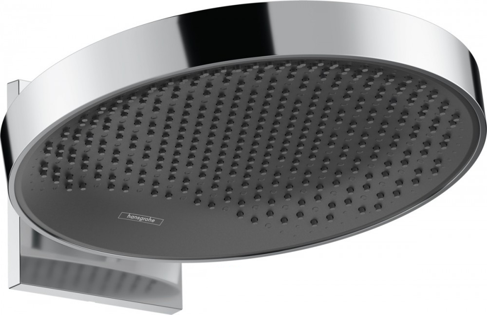 Верхній душ Hansgrohe Rainfinity 360 1jet з настінним кріпленням хром / графіт 26230000