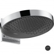Верхний душ Hansgrohe Rainfinity 360 1jet с настенным креплением черный матовый/графит 26230670