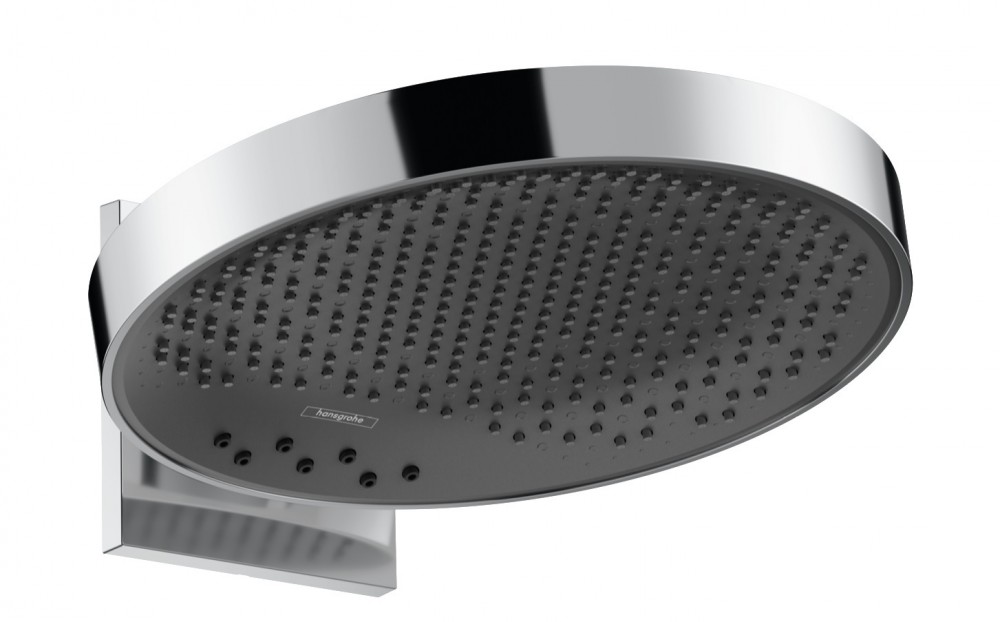 Верхній душ Hansgrohe Rainfinity 360 3jet з настінним кріпленням чорний матовий / графіт 26234670