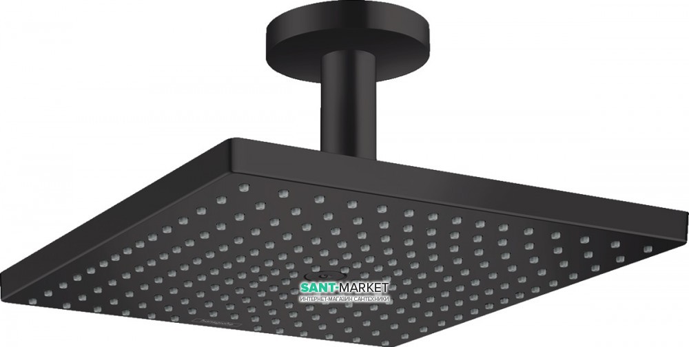 Верхний душ Hansgrohe Raindance E 300 1jet с потолочным подсоединением черный матовый 26250670