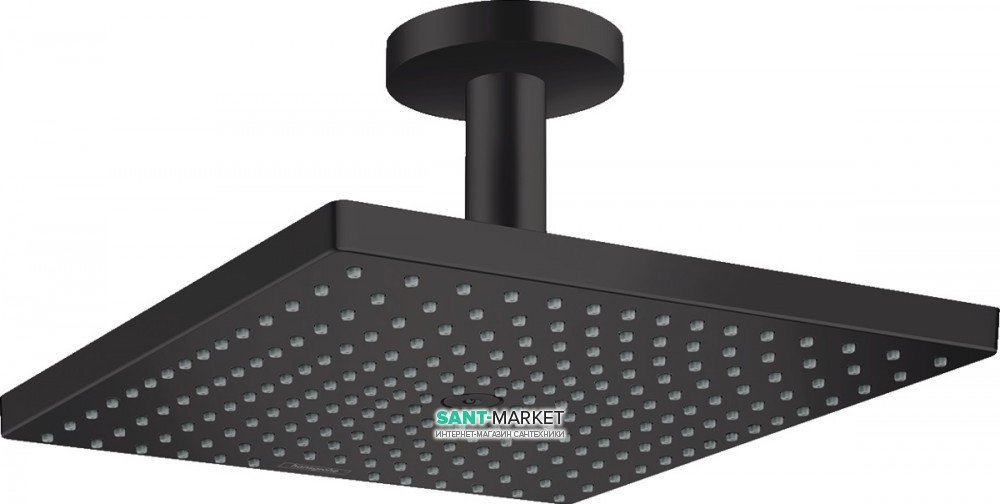Верхний душ Hansgrohe Raindance E 300 1jet с потолочным подсоединением черный матовый 26250670