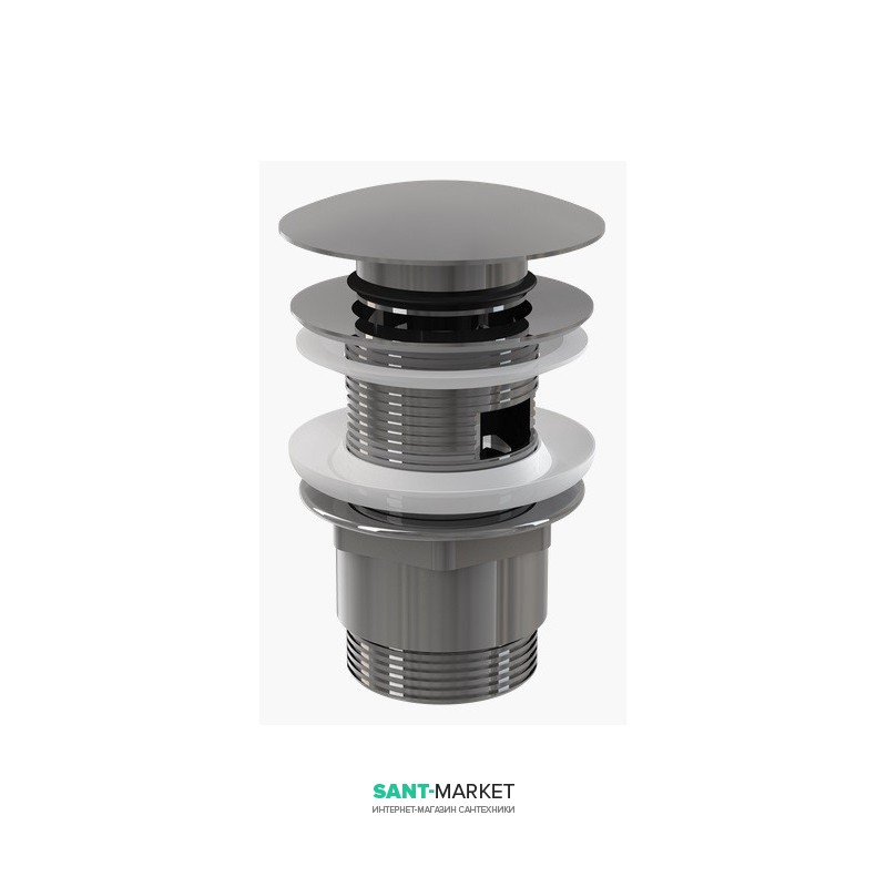 Донный клапан для раковины AlcaРlast Click-Clak с большой крышкой A390