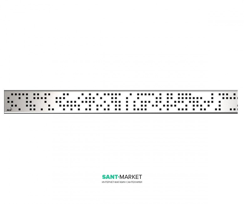 Решетка для водоотводящего желоба AlcaPlast Code 750 мм глянцевая CODE-750L