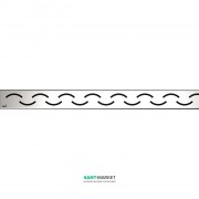 Решетка для водоотводящего желоба AlcaPlast Smile 850 мм глянцевая SMILE-850L