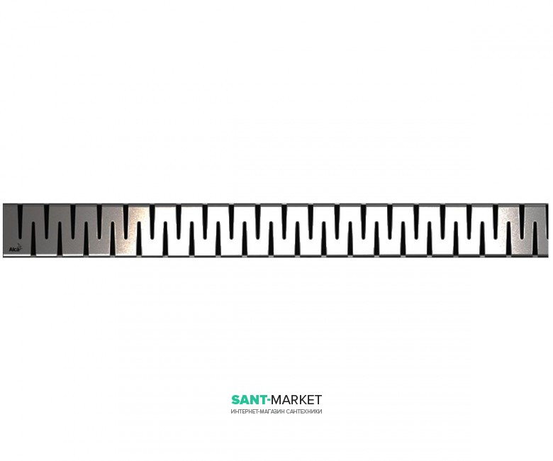 Решітка для водовідвідного жолоба AlcaPlast Zip 850 мм матова ZIP-850M