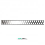 Решетка для водоотводящего желоба AlcaPlast Zip 950 мм матовая ZIP-950M