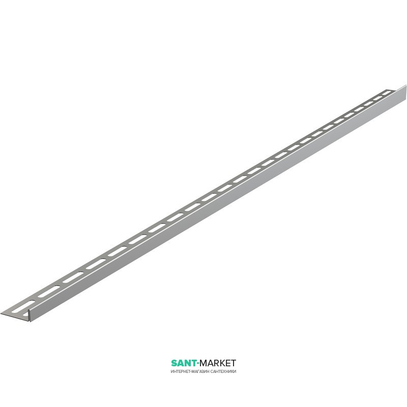 Рейка для пола с уклоном AlcaPlast 1200 мм левая нержавеющая сталь APZ903M/1200