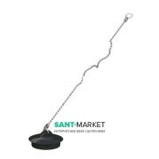 Пробка для сифона для ванны AlcaPlast Ø44 мм на цепочке ПВХ S0115-ND