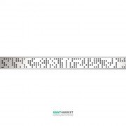 Решетка для водоотводящего желоба AlcaPlast Code 850 мм глянцевая CODE-850L