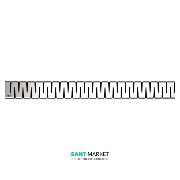 Решетка для водоотводящего желоба AlcaPlast Zip 750 мм матовая ZIP-750M