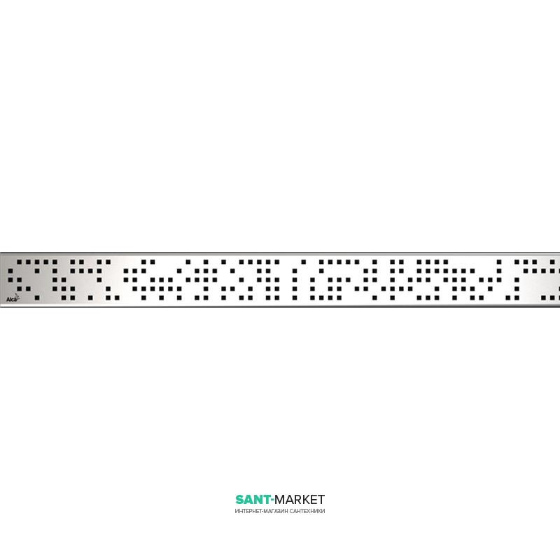 Решітка для водовідвідного жолоба AlcaPlast Code 750 мм матова CODE-750M