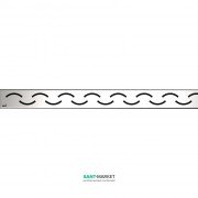 Решетка для водоотводящего желоба AlcaPlast Smile 950 мм матовая SMILE-950M