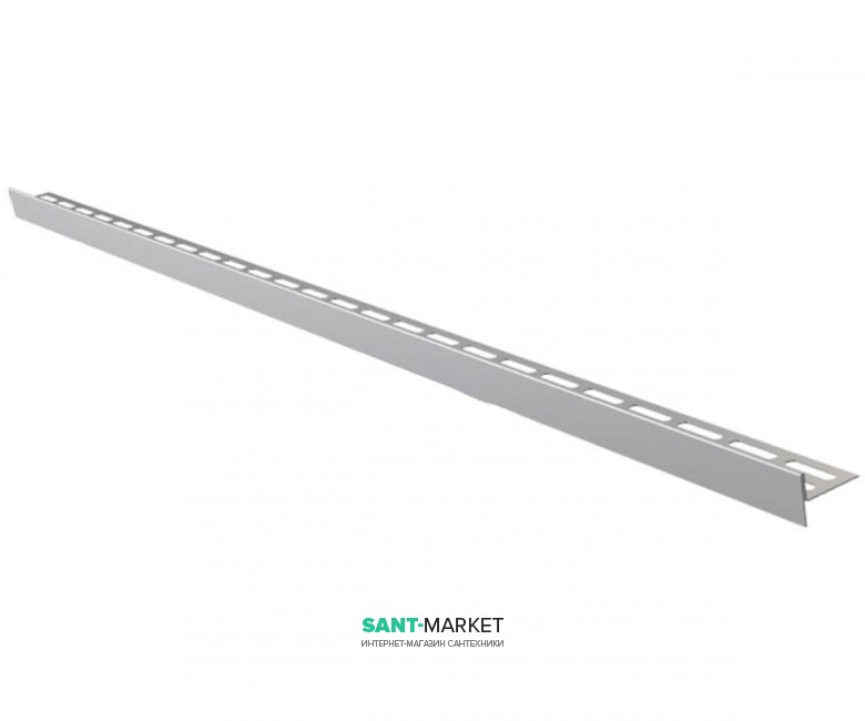 Рейка для підлоги з ухилом AlcaPlast 1200 мм двостороння нержавіюча сталь APZ905M / 1200