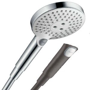 Душевая лейка Hansgrohe Raindance Select S 120 3jet EcoSmart черный хром шлифованный 26531340