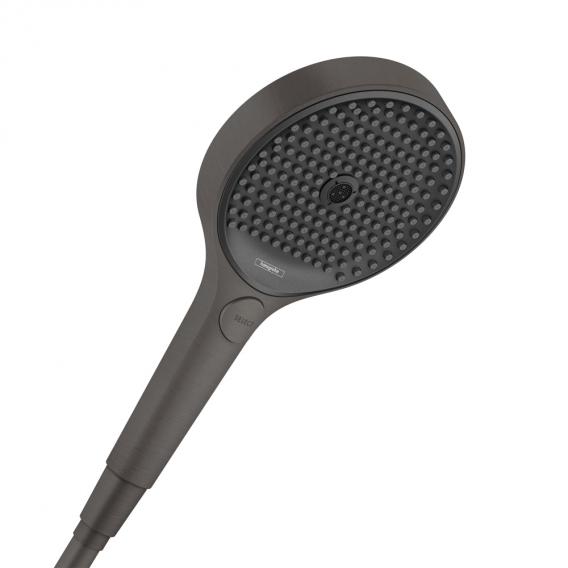 Душевая лейка Hansgrohe Rainfinity 130 3jet EcoSmart черный хром шлифованный 26865340