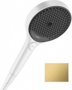 Душевая лейка Hansgrohe Rainfinity 130 3jet EcoSmart полированное золото 26865990