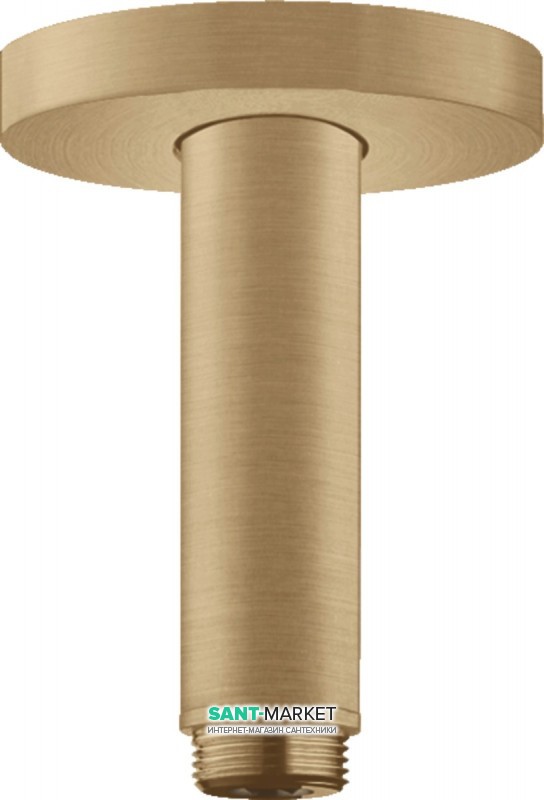 Держатель для верхнего душа Hansgrohe S 100 мм бронза шлифованная 27393140