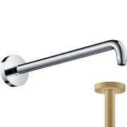 Тримач для верхнього душу настінний Hansgrohe 389 мм бронза шліфована 27413140