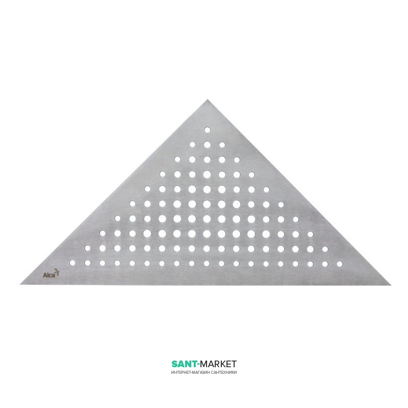Решетка для углового водоотводящего желоба AlcaPlast Triton нержавеющая сталь матовая TRITON