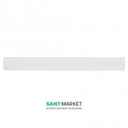 Решетка для водоотводящего желоба AlcaPlast Glass 750 мм белое стекло GL1200-750