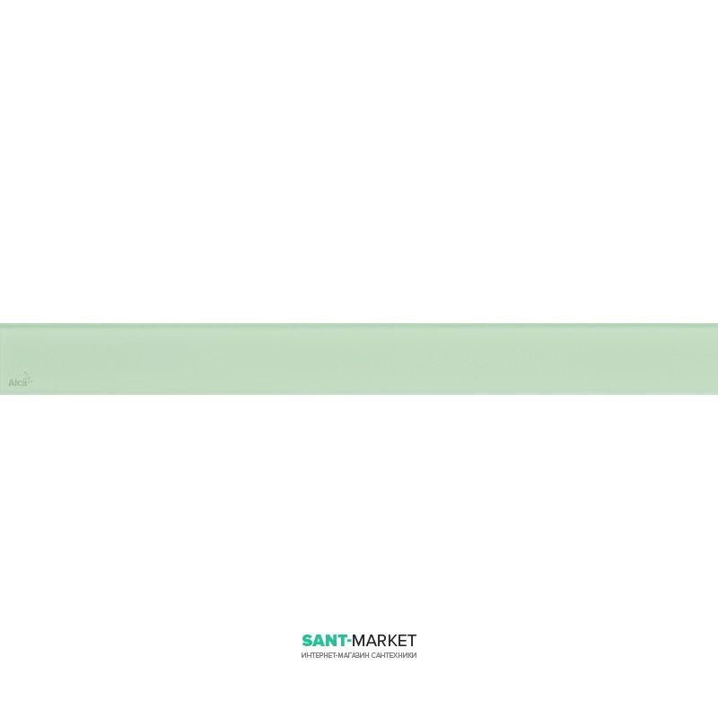 Решетка для водоотводящего желоба AlcaPlast Glass 750 мм зелёное стекло GL1202-750
