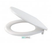 Сиденье с крышкой для унитаза AlcaPlast антибактериальное дюропласт белый A601