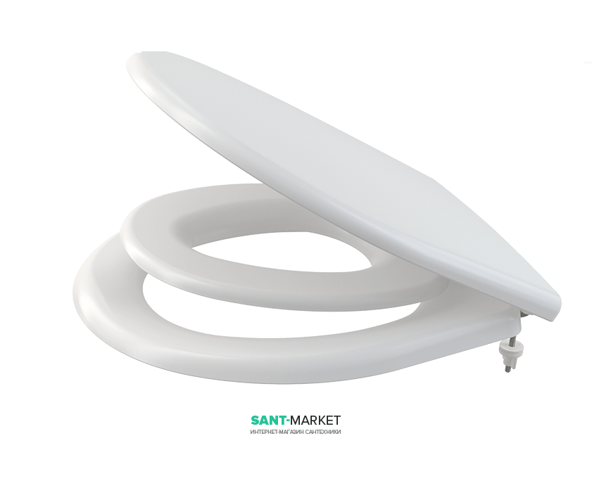 Сидіння з кришкою для унітазу AlcaPlast з дитячим вкладишем Soft Close білий A606