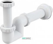 Сифон для раковины и биде AlcaPlast Ø32 мм полипропилен A45F-DN32