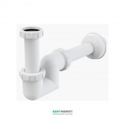 Сифон для раковины и биде AlcaPlast Ø40 мм полипропилен A45F-DN40