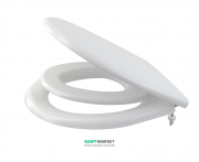 Сиденье с крышкой для унитаза AlcaPlast с детским вкладышем Soft Close белый A606