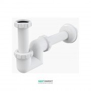 Сифон для раковины и биде AlcaPlast Ø40 мм полипропилен A45F-DN40