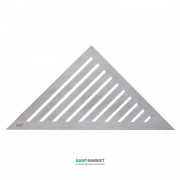 Решетка для углового водоотводящего желоба AlcaPlast Grace нержавеющая сталь матовая GRACE