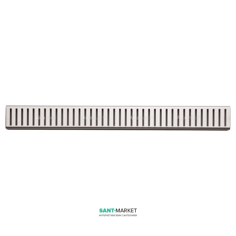 Решетка для водоотводящего желоба AlcaPlast Pure 300 мм нержавеющая сталь матовая PURE-300M