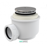 Сифон для душового поддонa AlcaPlast Ø50 мм хром A47CR-50