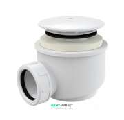 Сифон для душевого поддонa AlcaPlast Ø60 мм белый A47B-60