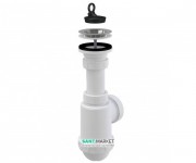 Сифон для мийки AlcaPlast c peшeткой з нержавіючої сталі A441-DN50 / 40