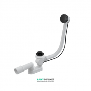 Сифон для ванны AlcaPlast автомат комплект чёрный матовый A55BLACK