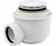 Сифон для душевого поддонa AlcaPlast Ø50 мм белый A47B-50